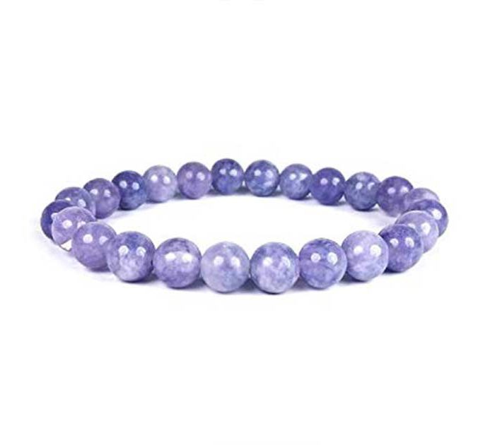 Reiki Crystal Products Angelite Bracelet 8 mm Stone Bracelet